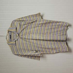 Marbas striped 100% cotton polo. made in Italy Men's medium golf